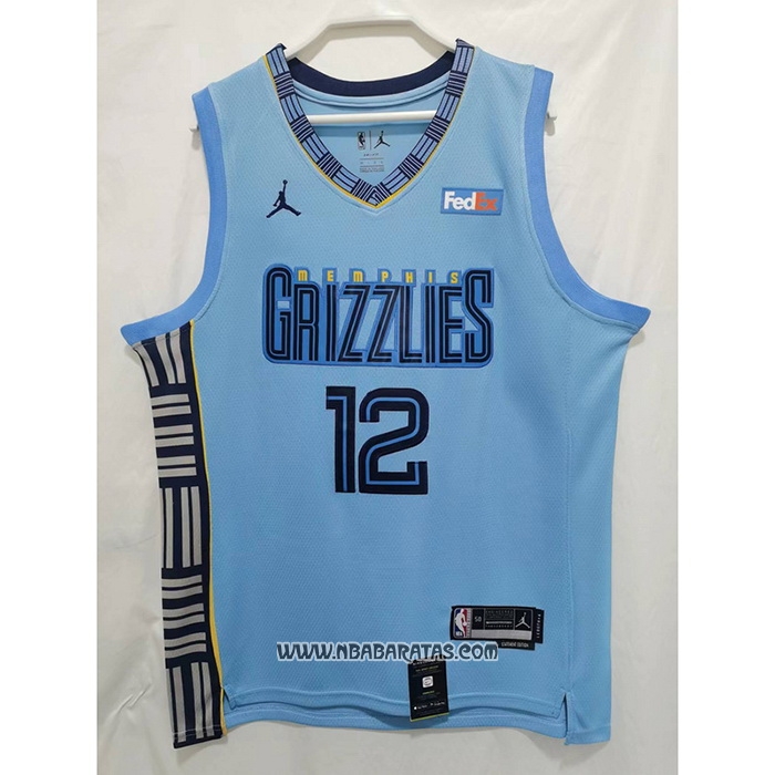 Camiseta Memphis Grizzlies Ja Morant #12 Statement 2022-23 Azul